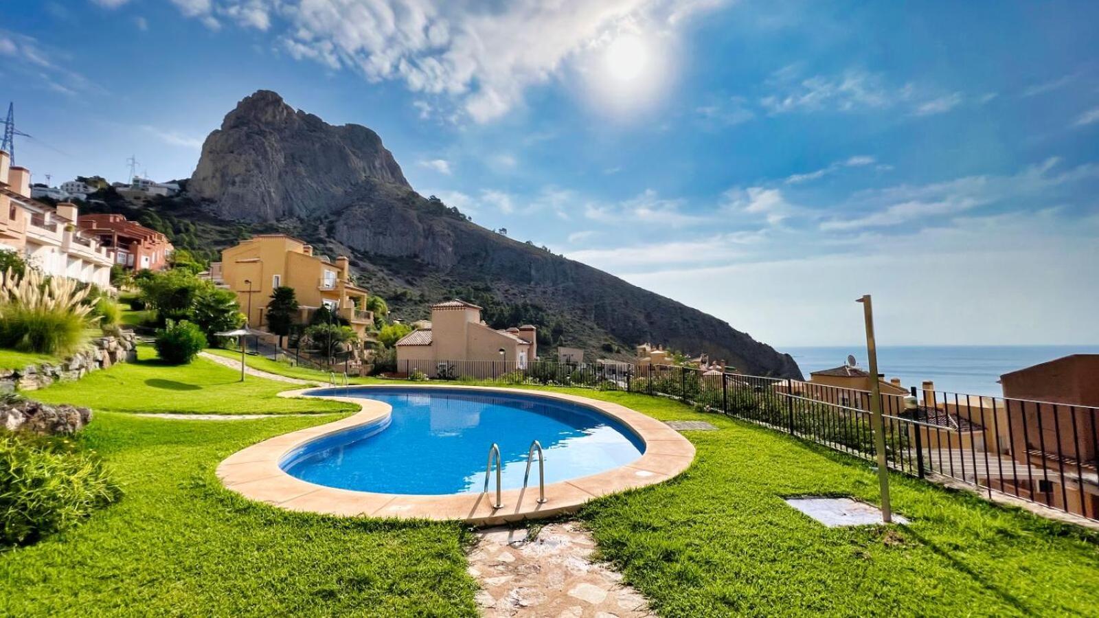 Charming Townhouse With Sea Views & Pool In Altea Vila Calpe Exterior foto